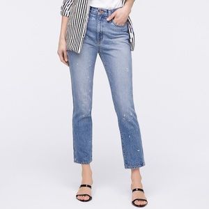 J. Crew Point Sur Rigid Straight-Leg Jean Paint